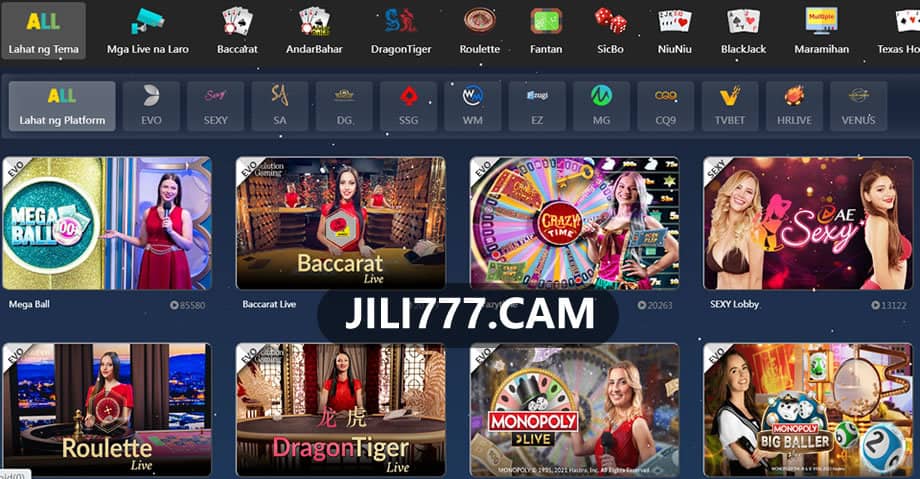 jili777 Live Dealer Games