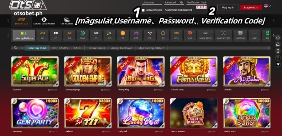 Welcome to OtsoBet, an online casino with thousands of games and over 100,000 players, offering a wide variety of games.